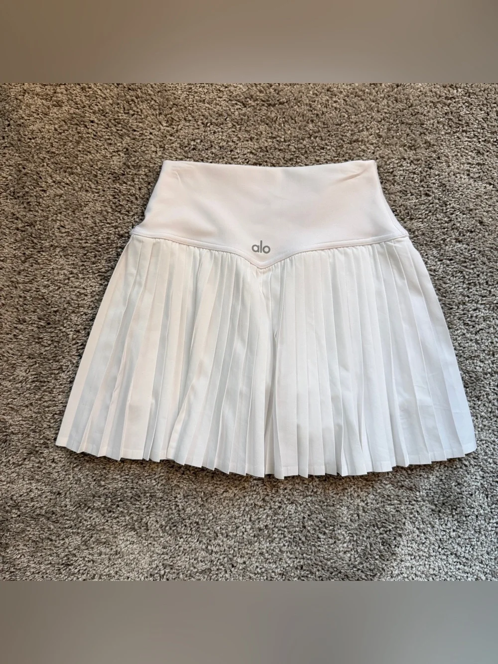 Alo Yoga Grand Slam Tennis Skirt White XXS